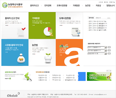 도매시장 통합정보시스템 시범 구축